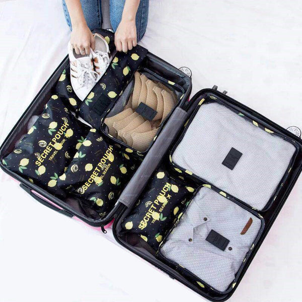 RUPUTIN 7Pcs/set Trip Luggage Organizer Clothes Finishing Kit