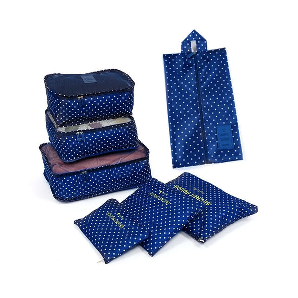 RUPUTIN 7Pcs/set Trip Luggage Organizer Clothes Finishing Kit